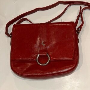Ashwood Red Leather Crossbody Bag